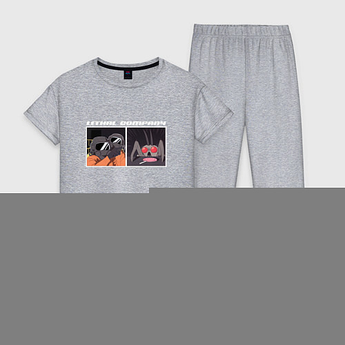 Женская пижама Lethal Company: Memes / Меланж – фото 1