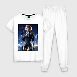 Женская пижама Cyberpunk 2077 - ai art character