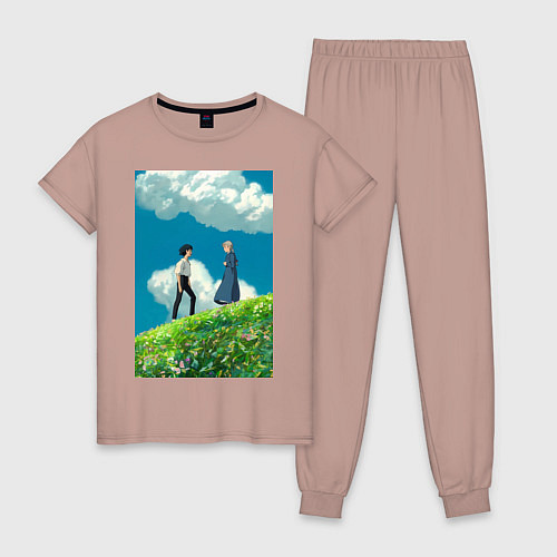 Женская пижама Хаул Софи Хаттер / Пыльно-розовый – фото 1