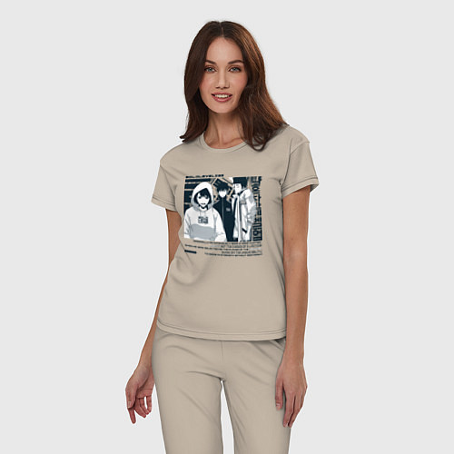 Женская пижама Solo leveling Another raid / Миндальный – фото 3