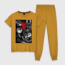 Женская пижама Гатс Чёрный мечник коллаж