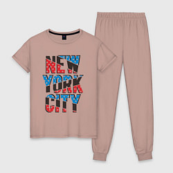 Женская пижама Америка Нью-Йорк