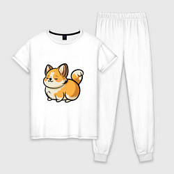 Женская пижама Милый корги пухленький