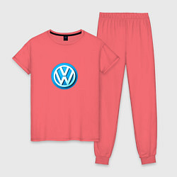 Женская пижама Volkswagen logo blue