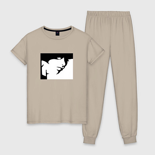 Женская пижама Застенчивая незнакомка / Миндальный – фото 1