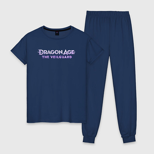 Женская пижама Dragon age the veilguard logo / Тёмно-синий – фото 1