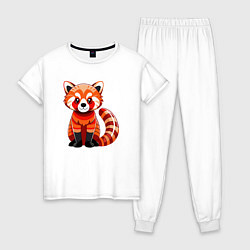 Женская пижама Красная панда с роскошным хвостом