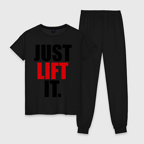 Женская пижама Just lift it / Черный – фото 1