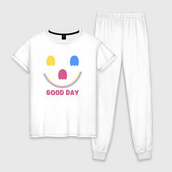 Женская пижама Хороший день- абстрактный принт