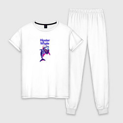 Женская пижама Hipster whale