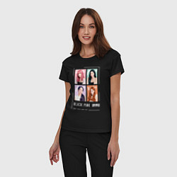 Пижама хлопковая женская Blackpink 4 colors, цвет: черный — фото 2