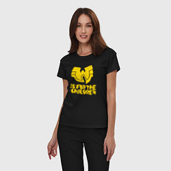 Пижама хлопковая женская Wu-Tang для детей, цвет: черный — фото 2