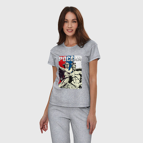 Женская пижама Родина / Меланж – фото 3