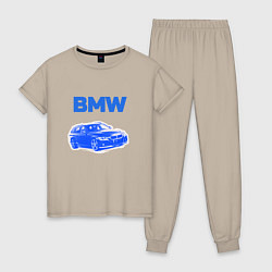 Женская пижама Blue bmw