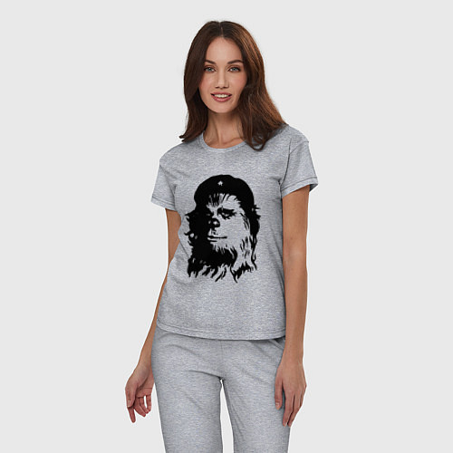 Женская пижама Star wars - Chewie Guevara / Меланж – фото 3