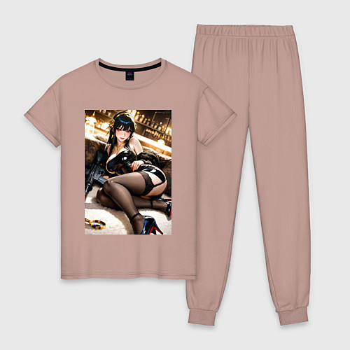 Женская пижама Йор Форджер Семья шпиона в баре / Пыльно-розовый – фото 1