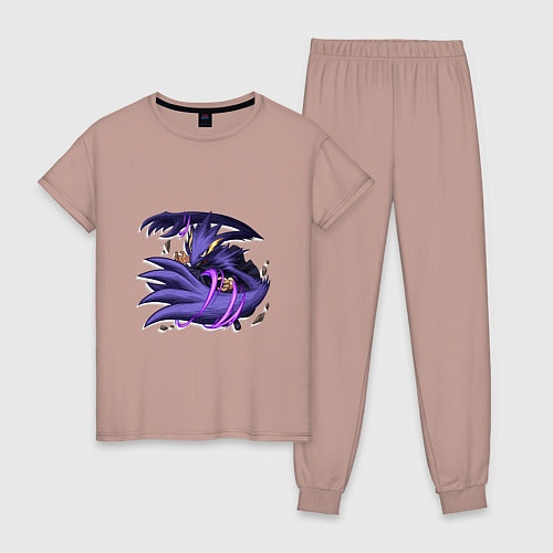 Женская пижама Моя геройская академия Фумикаге Токоями / Пыльно-розовый – фото 1