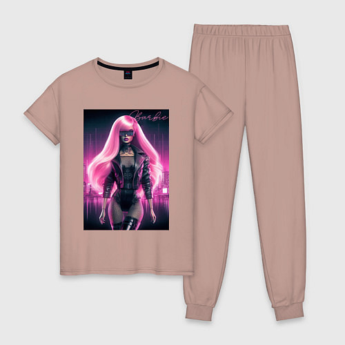 Женская пижама Sexy Barbie - ai art / Пыльно-розовый – фото 1