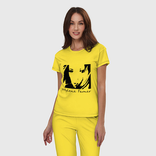 Женская пижама Милен Фармер / Желтый – фото 3