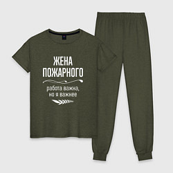 Женская пижама Жена пожарного важна