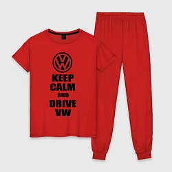 Женская пижама Keep Calm & Drive VW