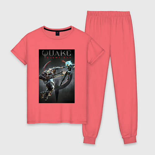 Женская пижама Quake champions - NYX and Sorlag / Коралловый – фото 1