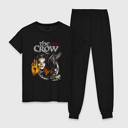 Пижама хлопковая женская The Crow: It cant rain all the time, цвет: черный