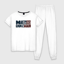 Женская пижама Сделаем Америку гранжевой снова