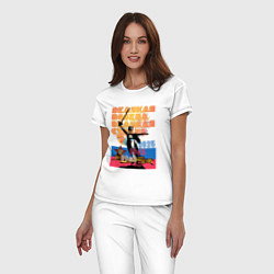 Пижама хлопковая женская Великая победа - великая страна, цвет: белый — фото 2