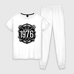 Пижама хлопковая женская Механический год 1976, цвет: белый