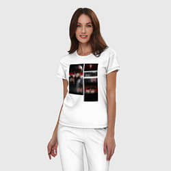 Пижама хлопковая женская Ранкер который живёт второй раз, цвет: белый — фото 2