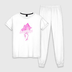 Пижама хлопковая женская Барби Яга, цвет: белый