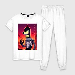 Женская пижама Веном Бендер - мем