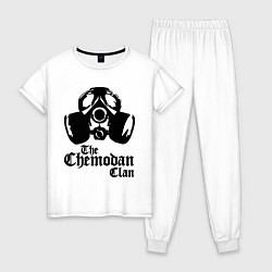 Пижама хлопковая женская The Chemodan Clan, цвет: белый