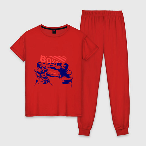 Женская пижама Mike Boxing / Красный – фото 1