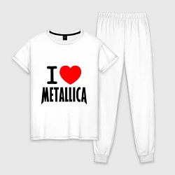 Женская пижама I love Metallica