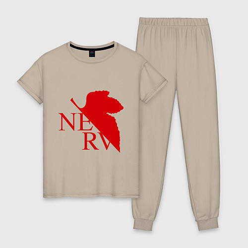 Женская пижама Евангелион NERV / Миндальный – фото 1