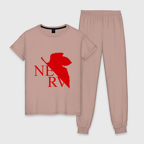 Женская пижама Евангелион NERV / Пыльно-розовый – фото 1