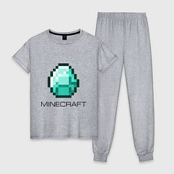 Женская пижама Minecraft Diamond