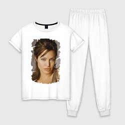 Пижама хлопковая женская Взгляд Джоли, цвет: белый