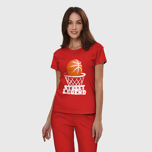 Женская пижама Баскетбол / Красный – фото 3