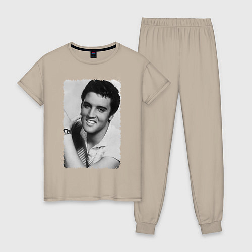 Женская пижама Улыбка Элвиса / Миндальный – фото 1