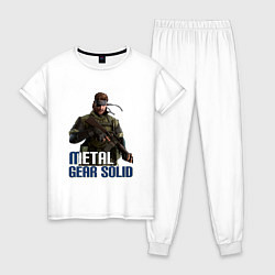 Пижама хлопковая женская Metal Gear Solid, цвет: белый