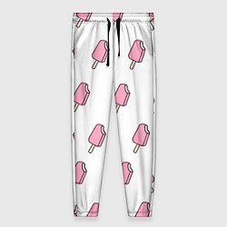 Женские брюки Мороженое розовое