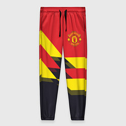 Брюки женские Man UTD FC: Black style, цвет: 3D-принт