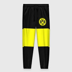 Брюки женские Borussia 2018 Black and Yellow, цвет: 3D-принт