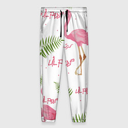Брюки женские Lil Peep: Pink Flamingo, цвет: 3D-принт