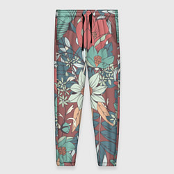 Женские брюки Цветочный арт