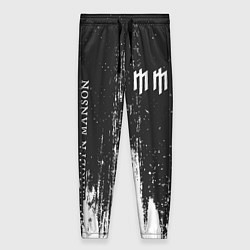 Брюки женские MARILYN MANSON М МЭНСОН, цвет: 3D-принт