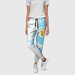 Брюки женские Сборная Уругвая, цвет: 3D-принт — фото 2